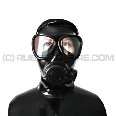 Deluxe Gasmaskenzipperhaube HR-MF mit Sprechmembran - Modell RANKSING MF11 - sofort lieferbar in Groesse S
